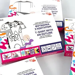 Футболка-розмальовка, Котики , бавовна 100%, розмір S, ROSA Talent - мініатюра 4