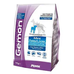 Сухий корм Gemon Dog Mini Puppy&Junior тунець з рисом для цуценят міні порід 1 кг