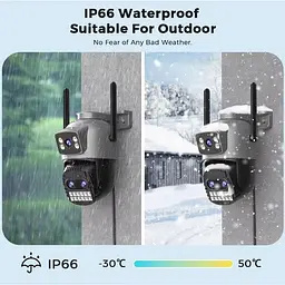 Камера відеоспостереження Besder A22YQ 15MP Wi-Fi Вулична PTZ DC12V 2A A22YQ-10MP-EU - мініатюра 7