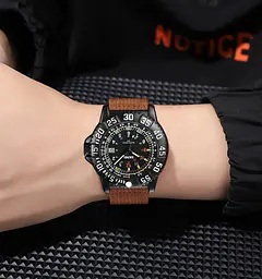 Наручний годинник чоловічий 9281BN Brown Skmei acs0029803 - мініатюра 3