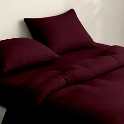 Наволочка Cosas Ruby муслінова 40х60 см бордова (57Muslin_ Bordo_40x60) - мініатюра 4