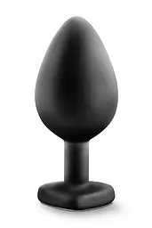 Анальна пробка з каменем BlushTEMPTASIA Bling Plug Medium Black - мініатюра 7