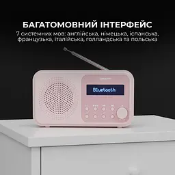 Радіоприймач Sharp DR-P420 Pink - мініатюра 8