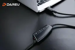 Игровая гарнитура DAREU EH925 Black (HS-EH925-BK) - миниатюра 6
