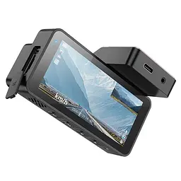 Відеореєстратор HOCO DV12 driving recorder 2K display GPS(with rear camera) Silvery Gray - мініатюра 5