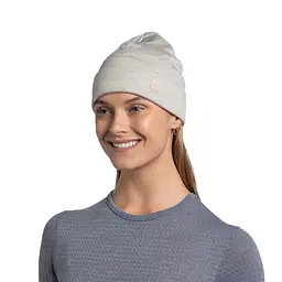 Шапка Buff Merino Heavyweight Beaney Solid Cloud Grey (1033-BU 111170.003.10.00) - мініатюра 4