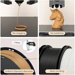 Пластик для 3D-принтера Creality Soleyin matte 1кг, 1.75мм, black (3301010513) - мініатюра 5