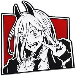 Значок Людина бензопила Павер Chainsaw Man Power 5 см P CM P
