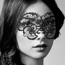 Маска в наявності Bijoux Indiscrets - Anna Mask, вінілова, клейове кріплення, без зав'язок Bijoux Indiscrets B0191; SO2326 95183 - мініатюра 2