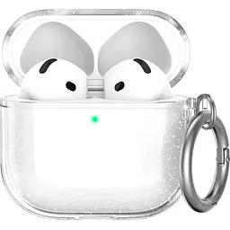 Чохол AhaStyle Silicone Case для Apple AirPods 4 Transparent Glitter (CP-WG164-CGR) [133822]