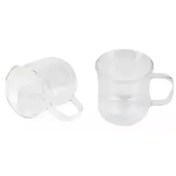 Набір склянних чашок Bergner Coffee & tea lovers 230 мл 2 шт (BG-20115-MM) - мініатюра 1