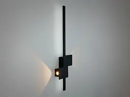 Світильник настінний LED Diasha 1552/600BK, 15W, чорний, 60 см, IP20, 825 лм, сучасний стиль для дому