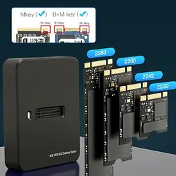 Док-станція для накопичувачів Gembird USB Type-C M.2 SATA NVME SSD (DD-U3M2) - мініатюра 3
