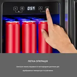 Холодильник вітрина для напоїв Klarstein Beerlager 56 (10034269) - мініатюра 7