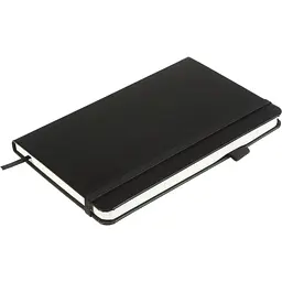 Книга записна Buromax Etalon 125x195 мм 96 аркушів в клітинку обкладинка зі штучної шкіри Чорна (BM.291160-01) - мініатюра 3