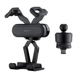 Холдер Baseus Stable Gravitational Car Mount Lite Air Outlet Version Чорний - мініатюра 3
