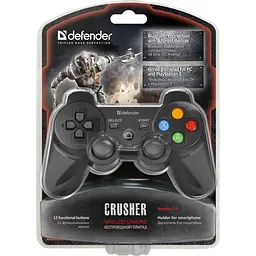 Геймпад Defender Crusher USB, Bluetooth, Li-Ion, PlayStation3/ПК/Android - мініатюра 4