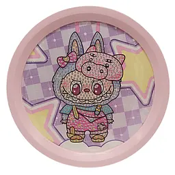 Дитячий набір алмазна мозаїка "Лабубу" YK-6532-9(Pink)