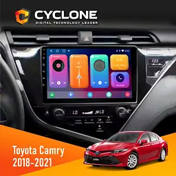 Штатна магнітола Toyota Camry 2018-2021 Cyclone C10-001 2x32 CPL Cyclone (НФ-00009040)