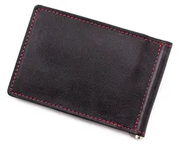 Шкіряний чоловічий затискач для грошей GRANDE PELLE 12х8х1 см acs0027533 - мініатюра 2