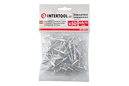 Витяжні заклепки з плоскою головкою Intertool 4.8 х 10 мм (в упаковці 50 шт.) - мініатюра 3