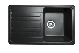 Кухонна мийка гранітна Miraggio Versal black 758x462x201 00211307, Чорний