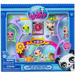 Ігровий набір Littlest Pet Shop Шоу Талантів 00558 сцена, 2 фігурки, аксесуари
