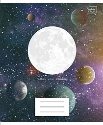 Набір зошитів Interdruk Premium Galaxy учнівських клітинка А5+ 12 аркушів 4 шт. (339393-4) - мініатюра 2