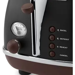 Тостер DeLonghi CTOV 2103 BK Icona Vintage (00000011400) - мініатюра 4