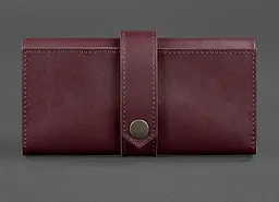 Шкіряне жіноче портмоне 3.0 бордове Krast