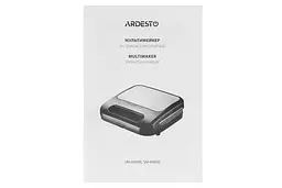 Мультимейкер Ardesto SM-H400S 4 змінні плити 700 Вт чорний+метал - мініатюра 8
