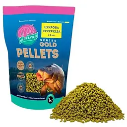 Принада в гранулах Pellets Ай Підсікай Цукрова кукурудза GOLD Ø3.0мм у зіп упаковці