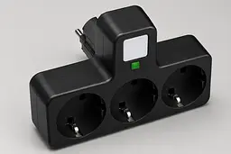 Мережевий фільтр з підсвічуванням 3 розетки, 2500 Вт (2хUSB + Type-C) / Мережевий трійник / Адаптер в розетку