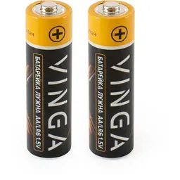 Батарейка AA LR6 Alkaline 2pcs Blister Vinga (VJABAA2) - мініатюра 2