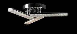 Люстра стельова LED Splendid Ray LT8007/3, 80W, хром, білий, сучасний стиль, з пультом, 3 лампи, димер, 47 см - мініатюра 3