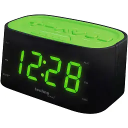 Годинник настільний з радіо Technoline WT465 Black/Green (WT465 grun) - мініатюра 3