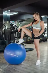 М'яч для фітнесу (фітбол) Power System PS-4013 Ø75 cm PRO Gymball Blue (PS-4013_75cm_Blue) - мініатюра 5