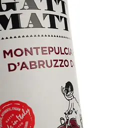 Вино Gatto Matto Montepulciano d`Abruzzo, червоне, сухе, 0,75 л - мініатюра 3