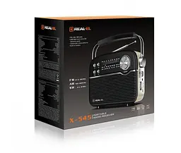 Радиоприемник портативный REAL-EL X545 Black - мініатюра 7