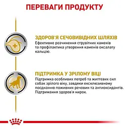 Сухий дієтичний корм Royal Canin Urinary S/O Aging 7+ для собак старше 7 років при захворюваннях нижніх сечовивідних шляхів, 1,5 кг (1271015) - мініатюра 2