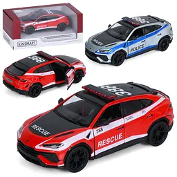 Джип металевий інерційний 1:40 двері відкриваються гума (KT5447WPR) - мініатюра 1