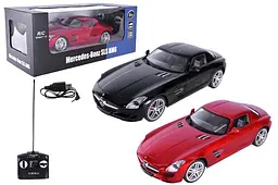 Машинка на радіокеруванні Mercedes-Benz SLS акумуляторна 2024, коробка р.34x15x9см