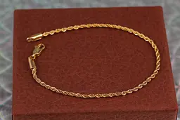 Браслет Xuping Jewelry канатик 19 см золотистий - мініатюра 2