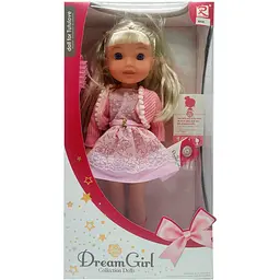 Дитяча лялька музична Dream Girl Bambi 8898 озвучена англійською мовою Рожевий