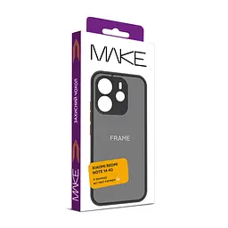 Чохол MAKE Xiaomi Redmi Note 14 4G Frame Black - мініатюра 2