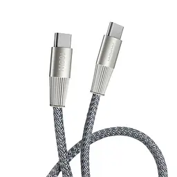 Кабель WUW-X201 Type-C to Type-C 100W 1 м Сірий - мініатюра 3
