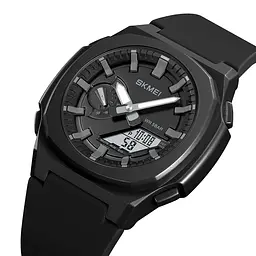 Чоловічий наручний годинник 2091BKGYWT Black-Grey White Skmei acs0030298 - мініатюра 2