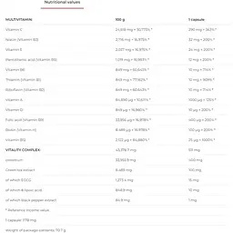 Мультивітаміни Nutrend Multivitamin Compressed 60 капсул - мініатюра 3