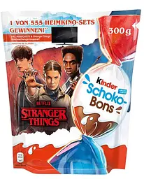 Шоколадні цукерки Kinder Schoko-Bons Netflix Stranger Things 300г