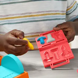 Набір для творчості з пластиліном Hasbro Play-Doh Stamp and Saw Tool Bench (F9141) - мініатюра 13